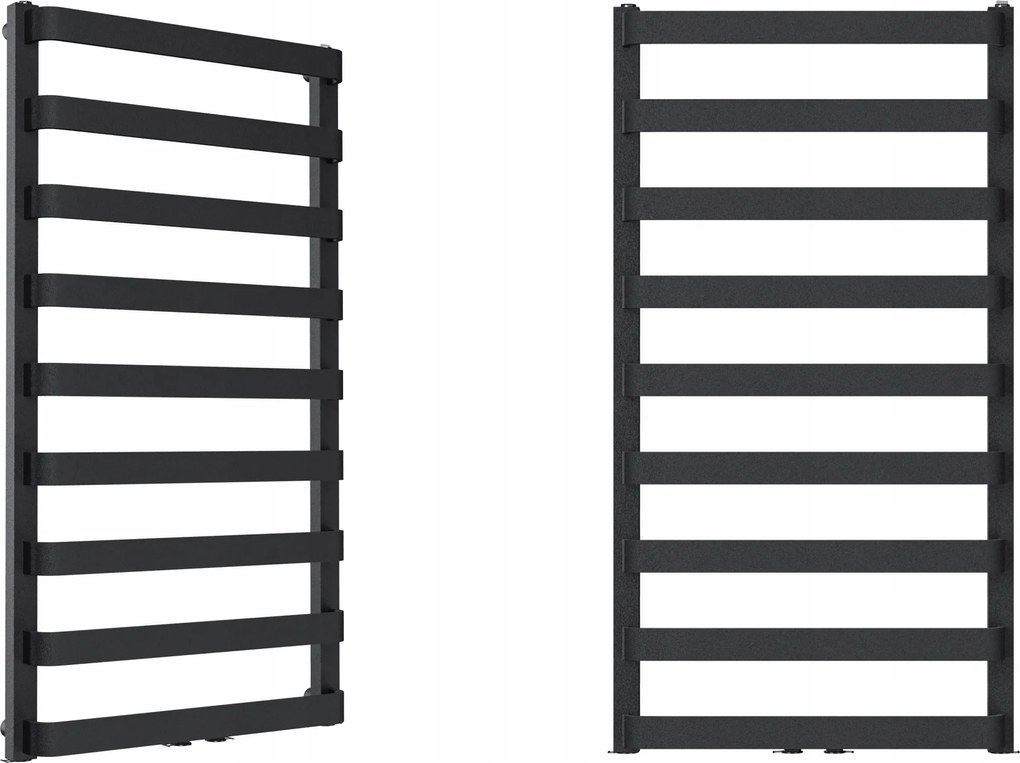 Nova-m 970/540 Fekete Strukturált Fürdőszobai Radiátor