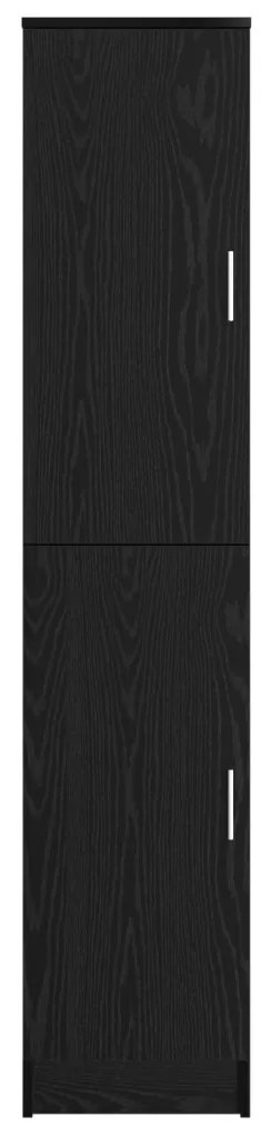 Magas Szekrény Musta tammi 35 x 39 x 168 cm Faanyag