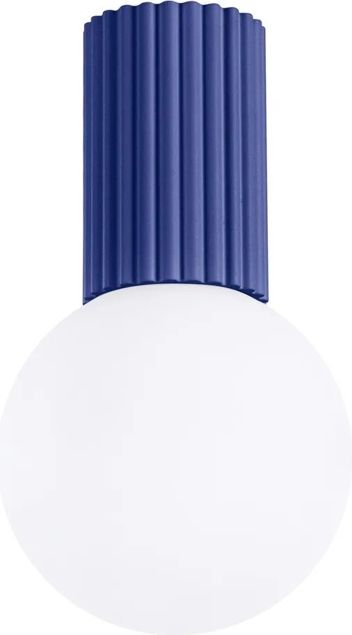 Kék mennyezeti lámpa üveg búrával ø 12 cm Orbital – Sollux