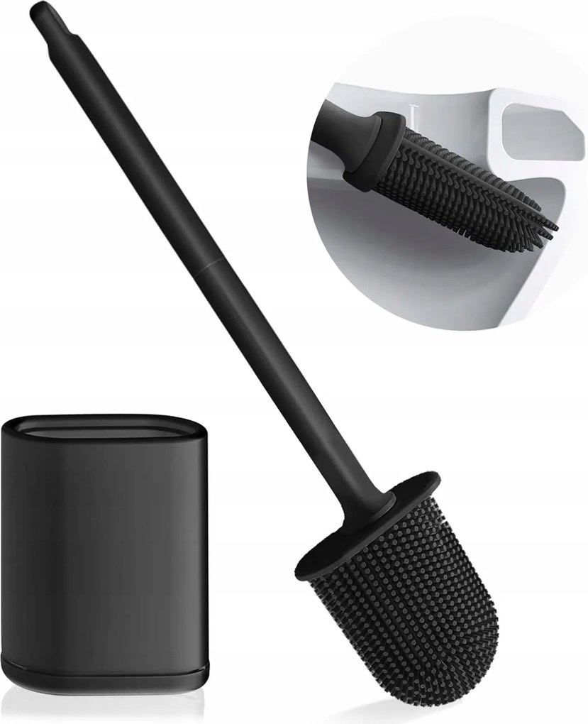 Szilikon rugalmas Wc kefe Homeasy Fekete