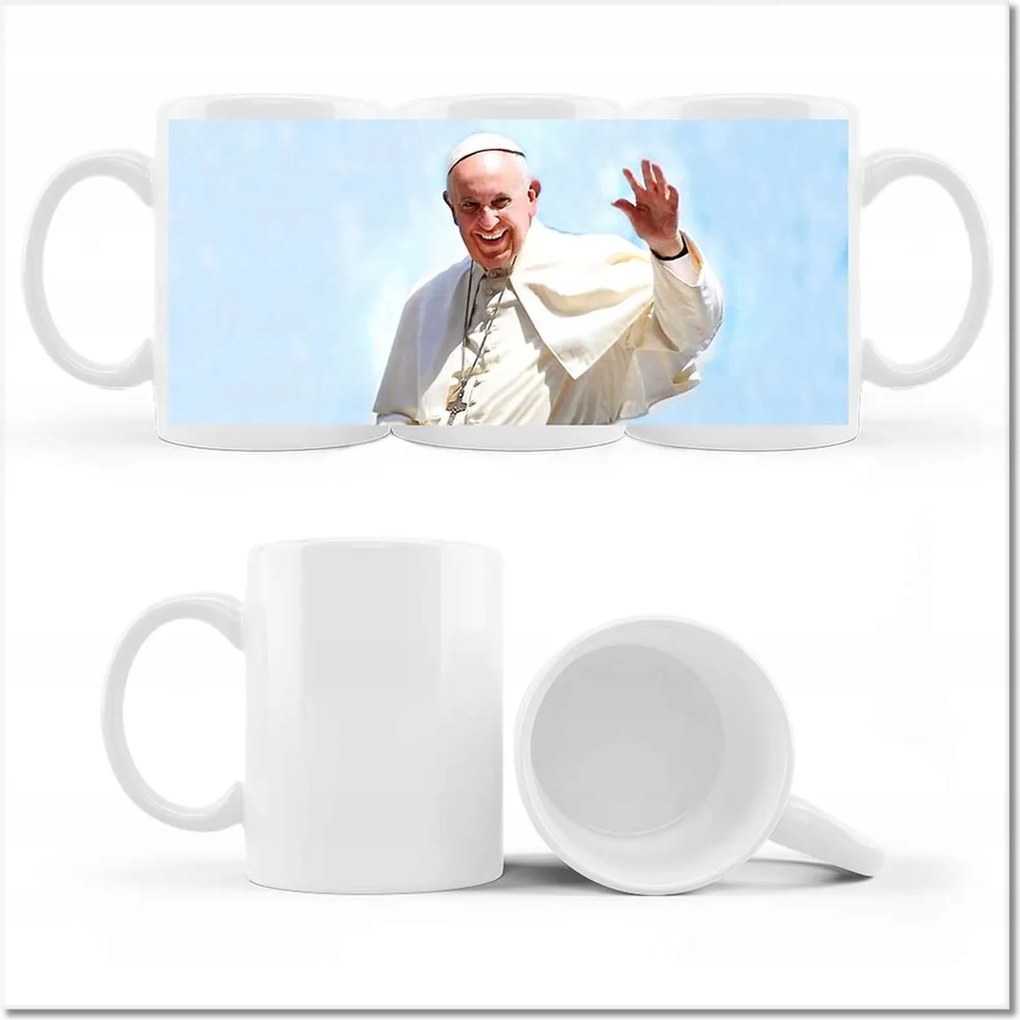 Ferenc pápa mintás bögre