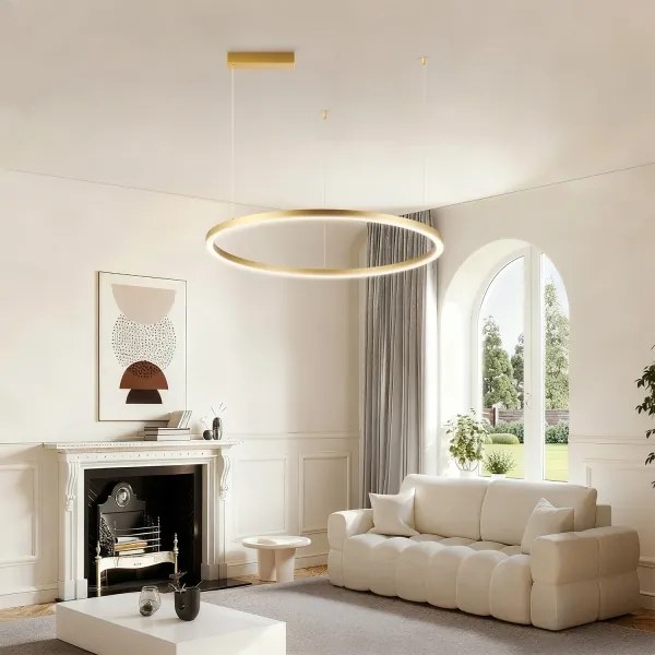 Brilagi - dimmelhető kábeles csillár PORTOFINO LED/60W/230V Ø 80 cm arany + távirányító