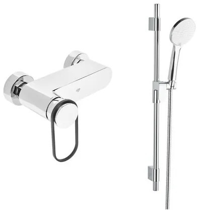 Zuhany csaptelep SAT Fusion zuhanyszettel együtt 150 mm króm SATBSFU268KPCSET