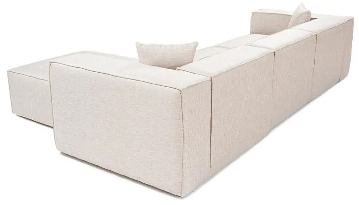 Sarokkanapé Lora (L1-O1-1R-POUFFE ) - Világos Barna