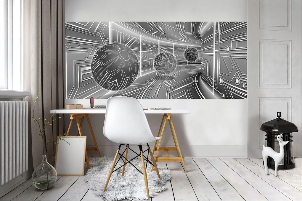 Fotótapéta Gömbfolyosó minimalizmus loft techno illúzió 250x104 +ragasztó