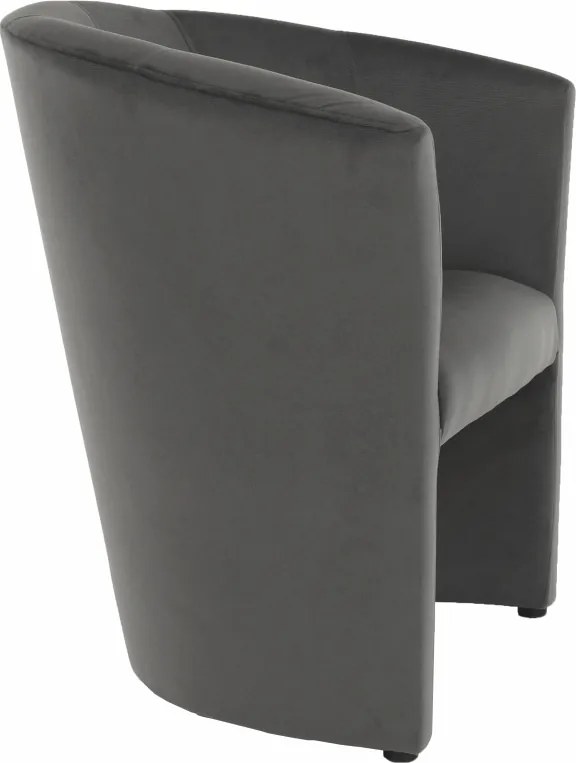 Klub fotel, szürke anyag, CUBA