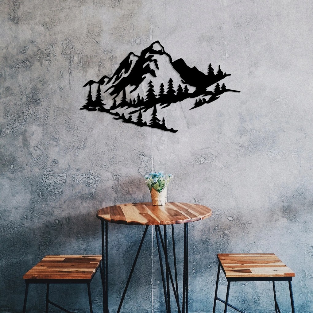 Fém fali dekoráció, Mountain 2