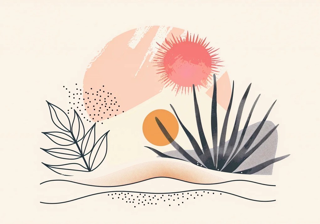 Poszter 66,5x46,5cm Trópusi sötét