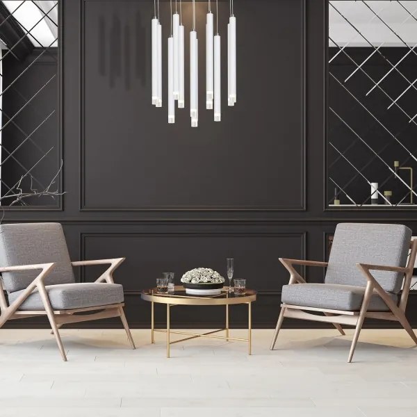 LED Csillár zsinóron ALBA 12xLED/1W/230V fehér