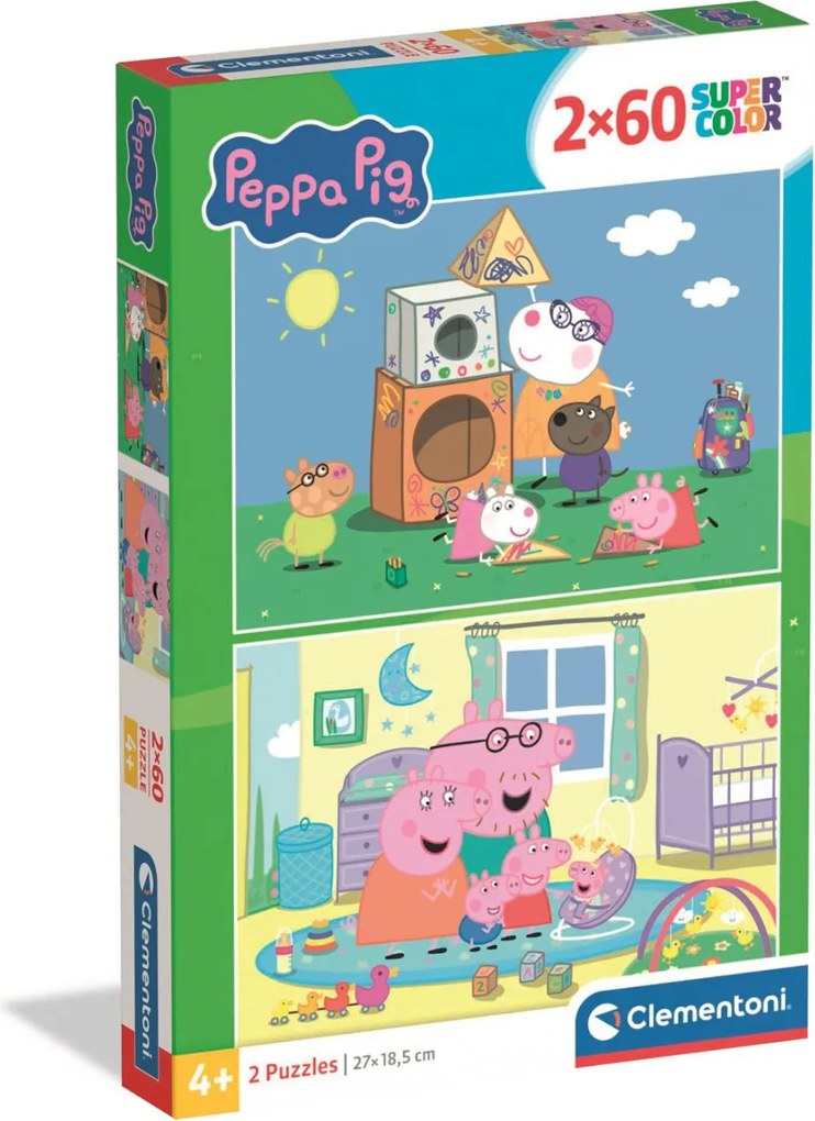 Peppa malac Family Fun 2x60 db-os puzzle Clementoni