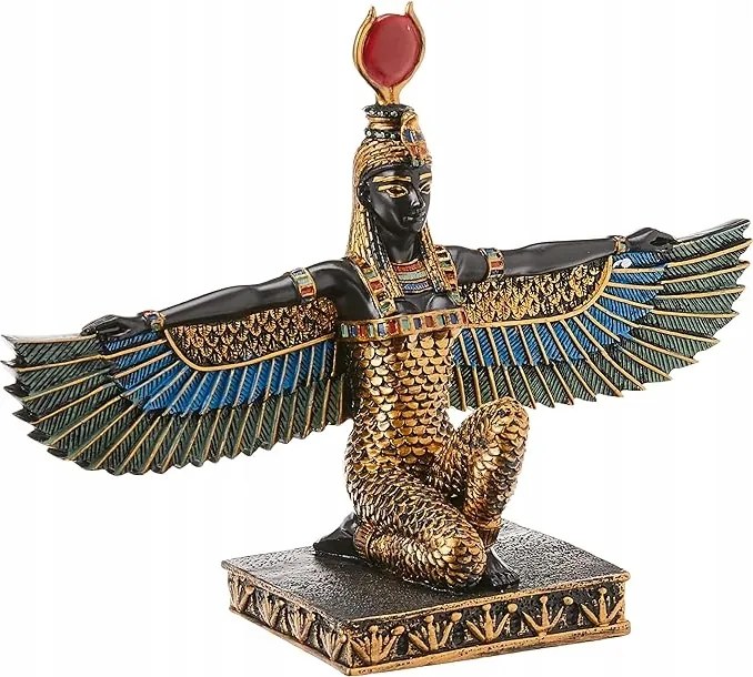 Egyiptomi Istennő Figura Ízisz Családgondozó Szobor Dekoráció Szobor