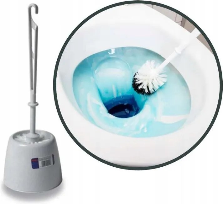 Wc kefe tartóval, fehér