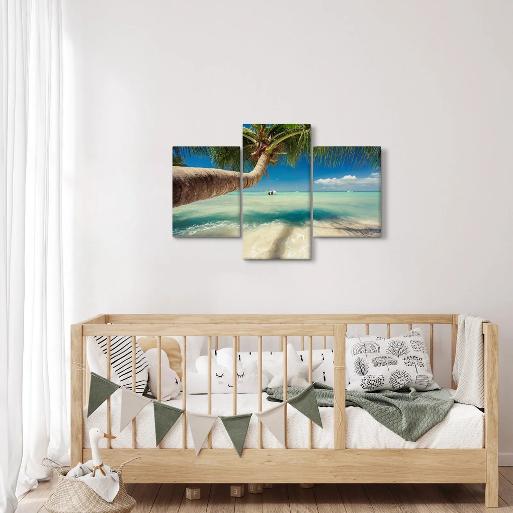 Kép - Tiszta tenger pálmafával (90x60 cm)