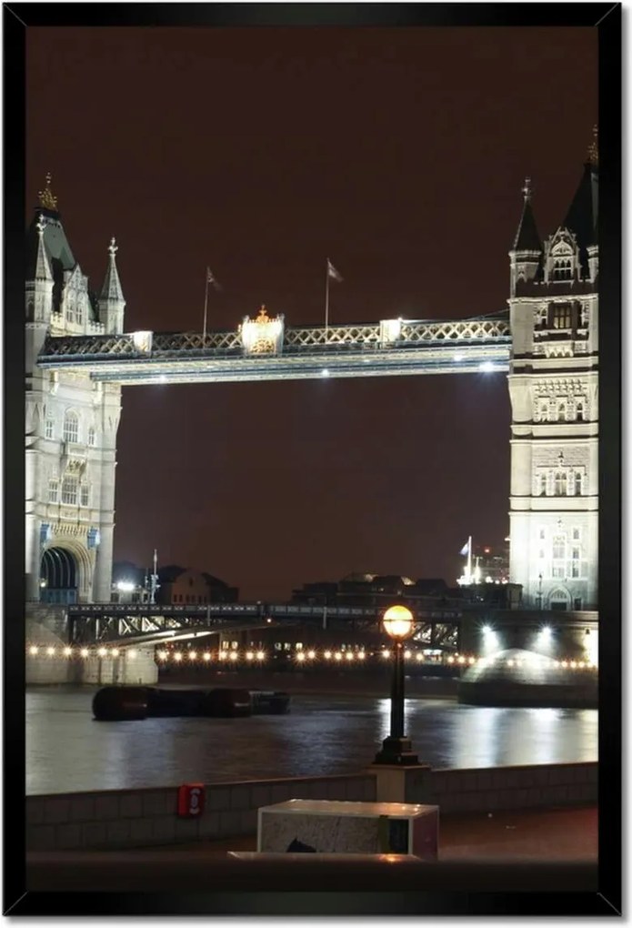 Poszterek keretben 40x60 Tower Bridge éjszaka