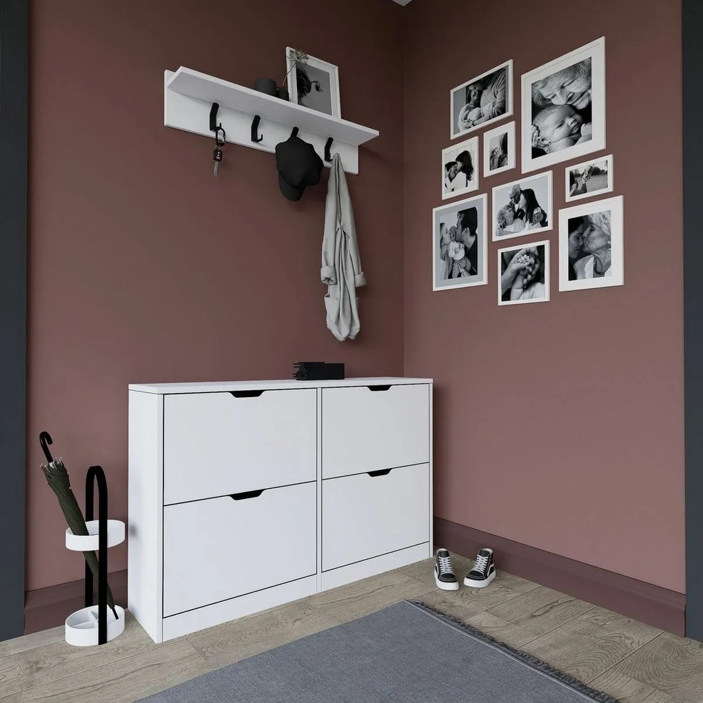 Duru Matte White cipősszekrény