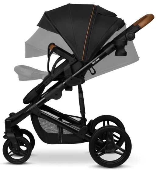 Lionelo - 2 az 1-ben kombinált babakocsi MARI TOUR Fekete ónix