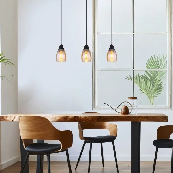 Globo 15705-3H - Csillár zsinóron REID 3xE27/15W/230V