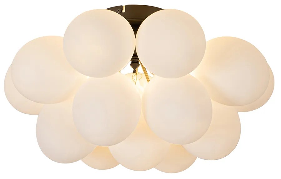 Okos mennyezeti lámpa fekete opálüveggel, 4 izzós, Zigbee G9-es - Uvas