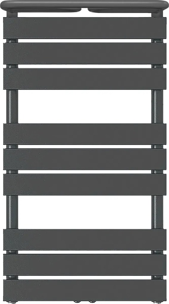 Fürdőszobai radiátor dekoratív létra 900x500 antracit fűtőpolccal