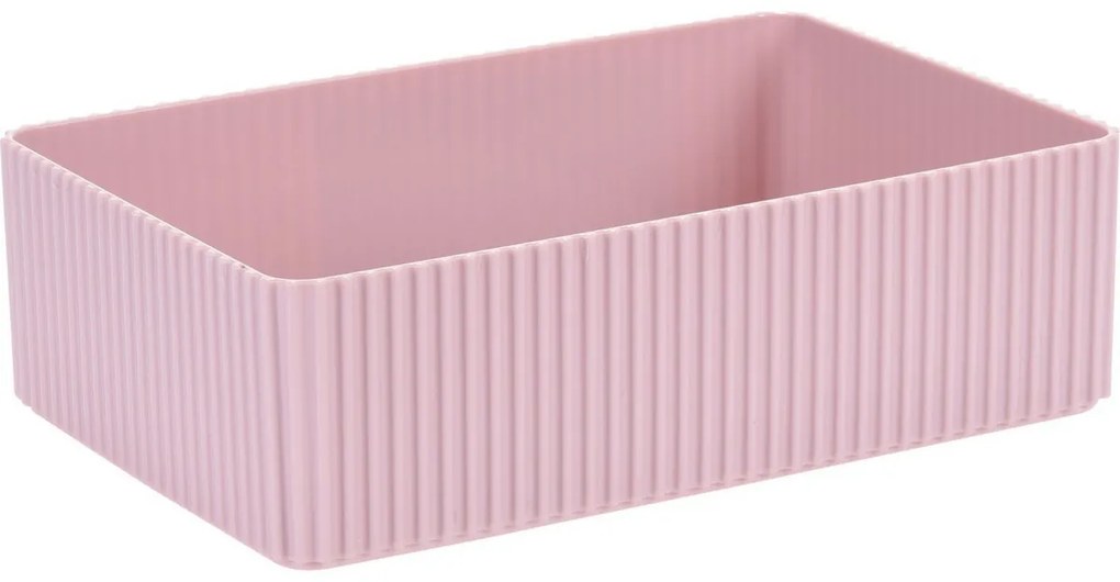 Stripe kozmetikai szervező rózsaszín, 21 x 6 x 14 cm