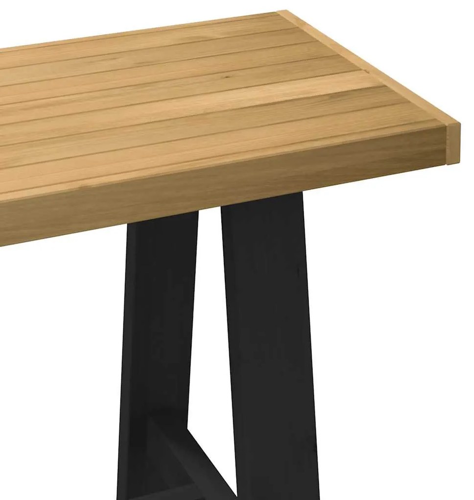 íróasztal NOAIN A alakú lábak 120x50x75 cm tömör fa fenyőfa