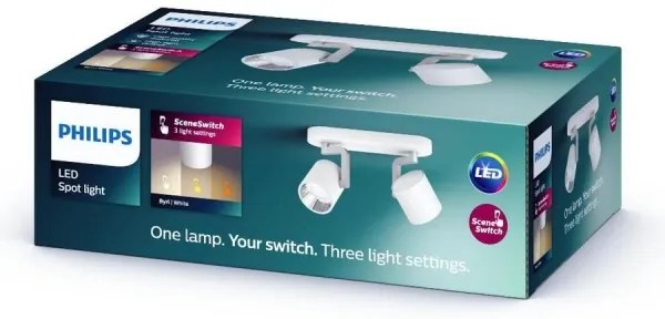 Philips 50672/31/P0 - LED Dimmelhető spotlámpa BYRL 2xLED/4.5W/230V