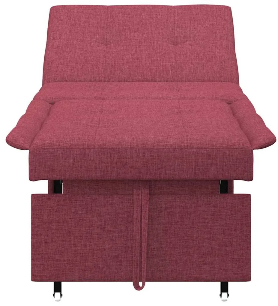 Kanapéágy Piros 194 x 67 x 37 cm szövet