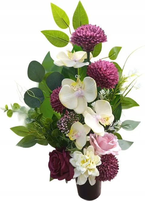 Csokor Utántöltő Váza Üveg Művirág Sír Temető Emlékmű