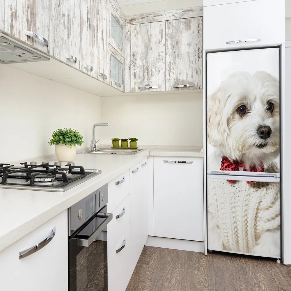 Matrica hűtőre Kutya csokornyakkendő xl FridgeStick-70x190-f-190626474