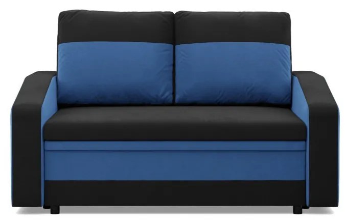 Hewlet kanapé, szövet anyag, fekete - kék