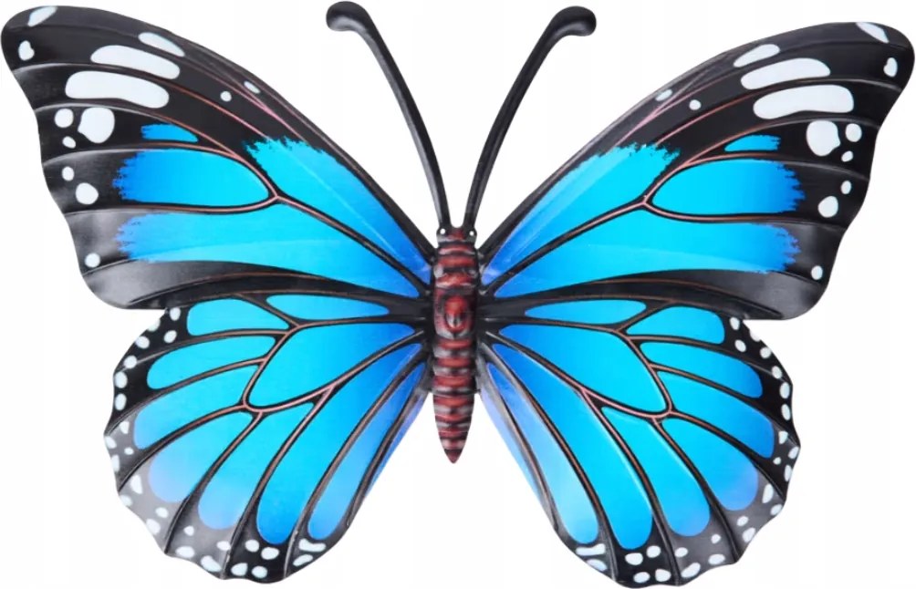 Kék Pillangó Dekoráció Kertbe Fém Dekoráció Fém Pillangó 40C