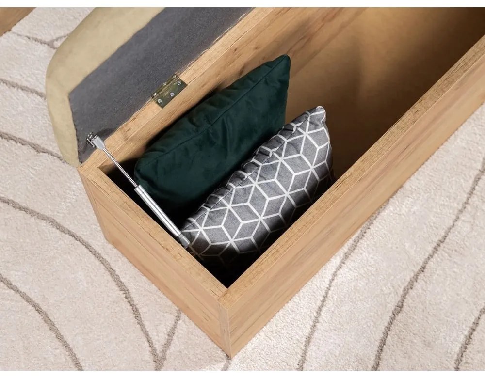 Bézs-natúr színű pad Kumo – Bobochic Paris