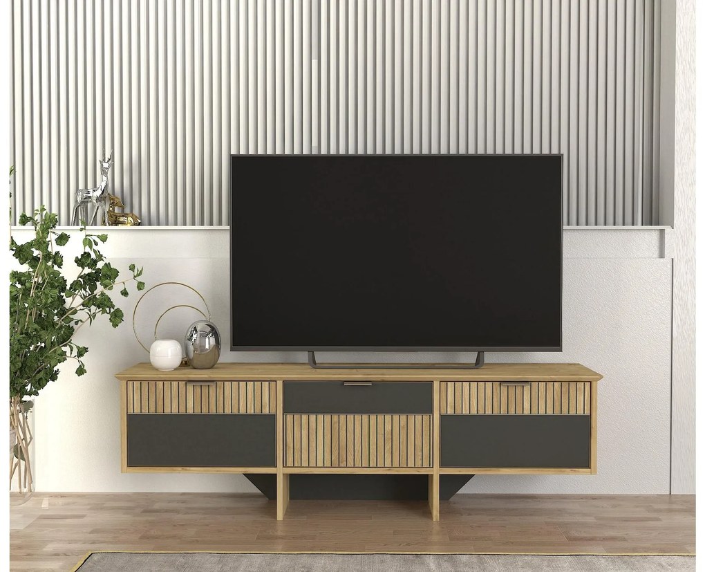 TV asztal/szekrény Polete TV (zafír antracit). 1108178