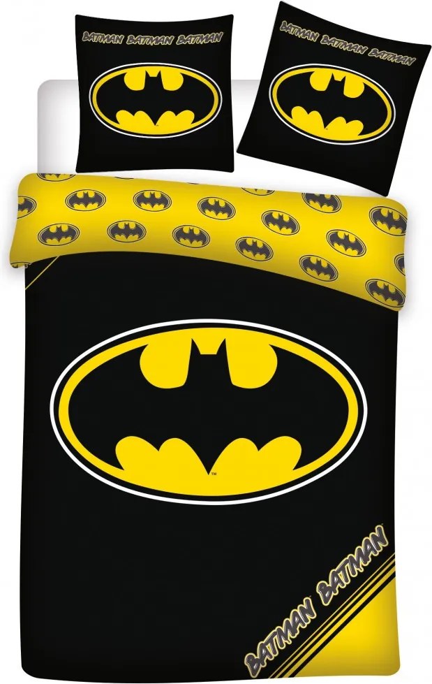Batman Logo ágyneműhuzat 140×200cm, 70×90 cm