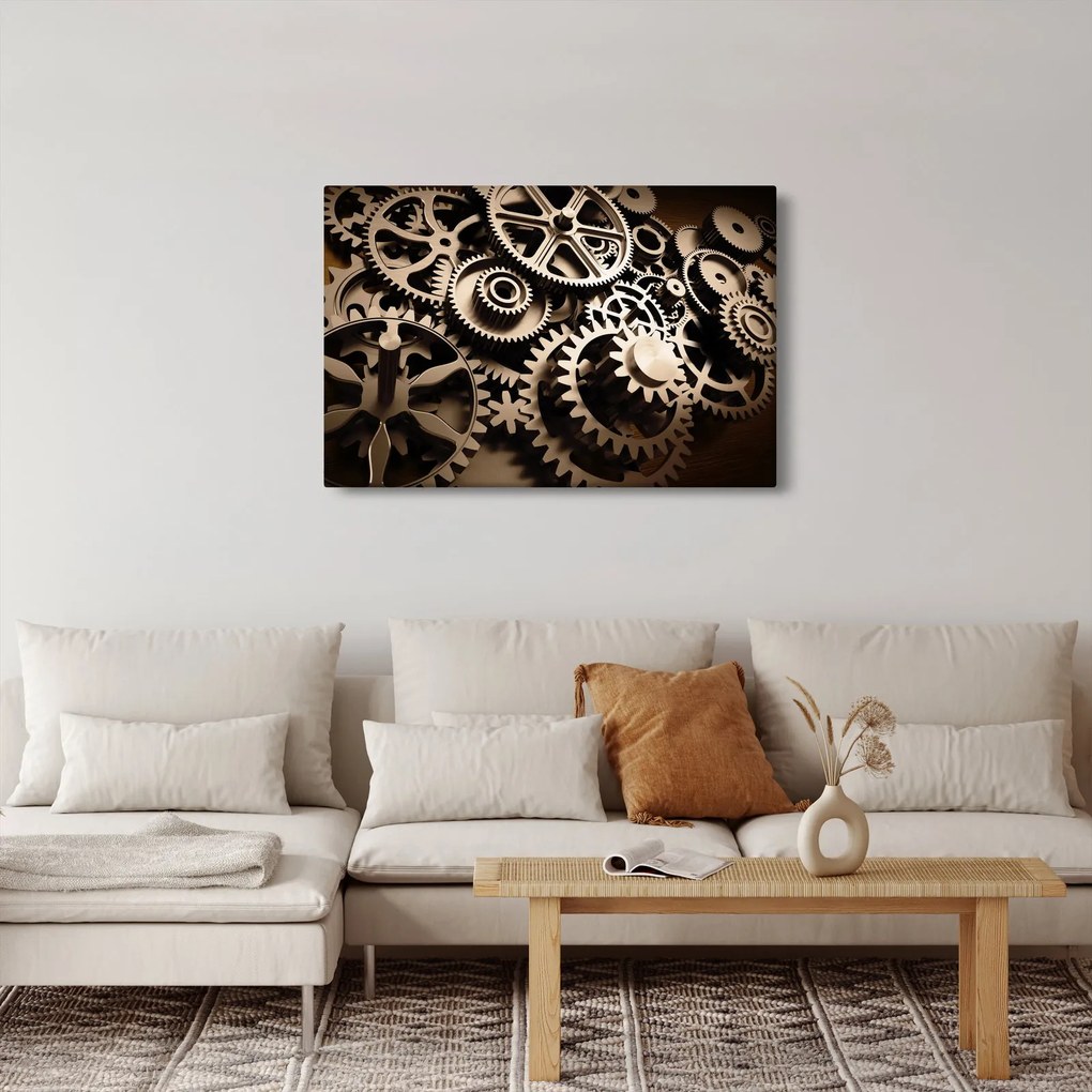 Kép - Óra alkatrészek (90x60 cm)