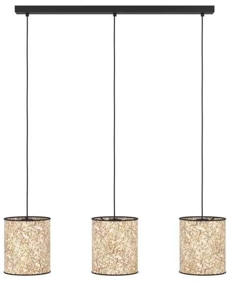 Eglo 43937 - Csillár zsinóron BUTTERBURN 3xE27/25W/230V