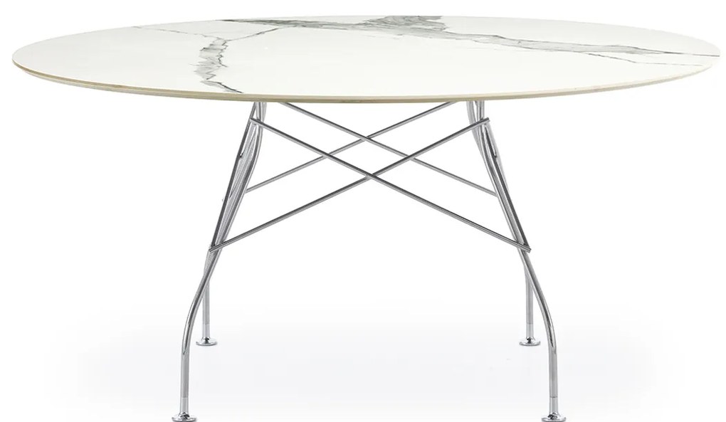 GLOSSY XXL étkezőasztal, többféle változatban - Kartell szín: Természetes tundra / fekete