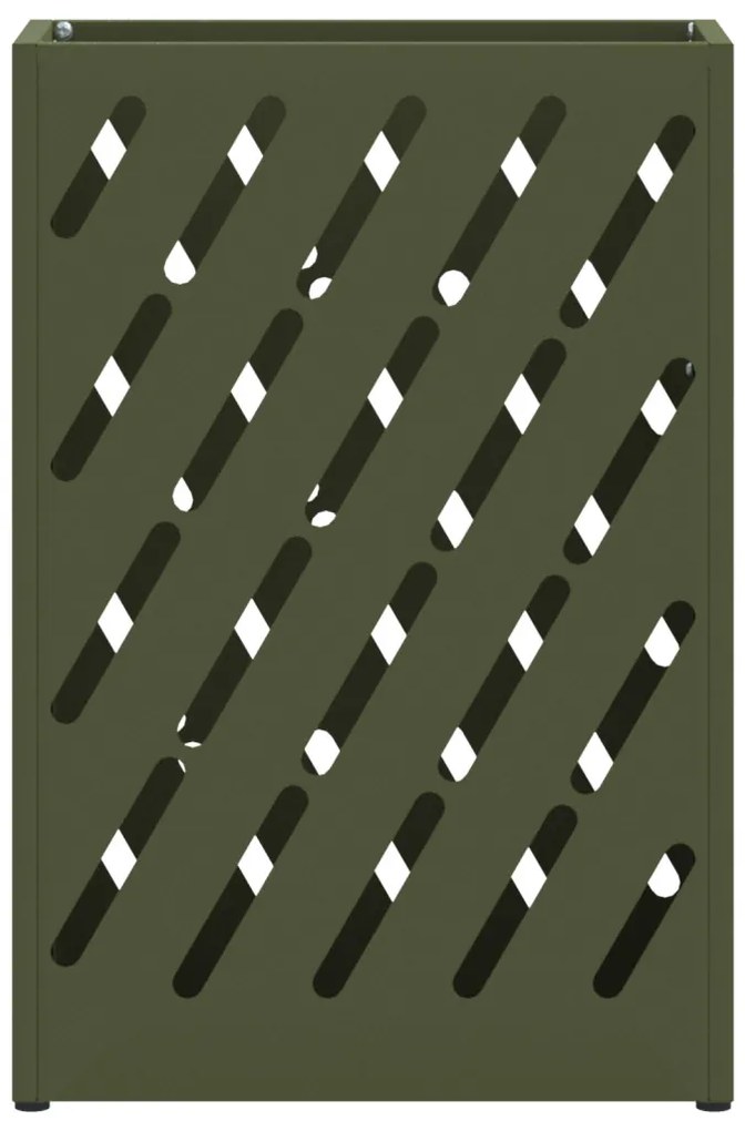 Olívazöld Ernyőtartó - 28x12x41 cm Acél