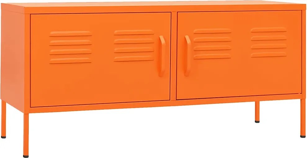 vidaXL narancssárga acél TV-szekrény 105 x 35 x 50 cm