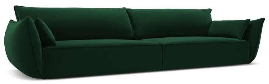 Sötétzöld bársony kanapé 248 cm Vanda – Mazzini Sofas