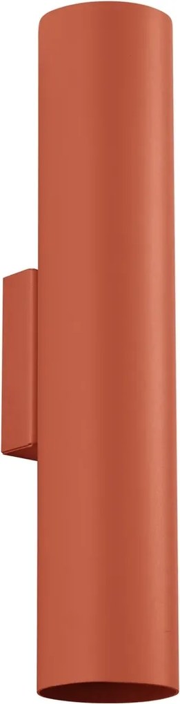 Fali lámpa modern piros cső 30 cm felső alsó nappali Sollux