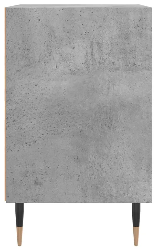 2 db betonszürke szerelt fa éjjeliszekrény 40x30x50 cm