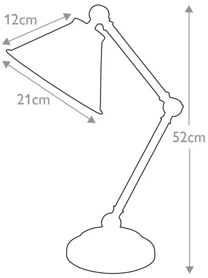 Elstead PV-ELEMENT-GAB - Asztali lámpa PROVENCE ELEMENT 1xE27/60W/230V szürke