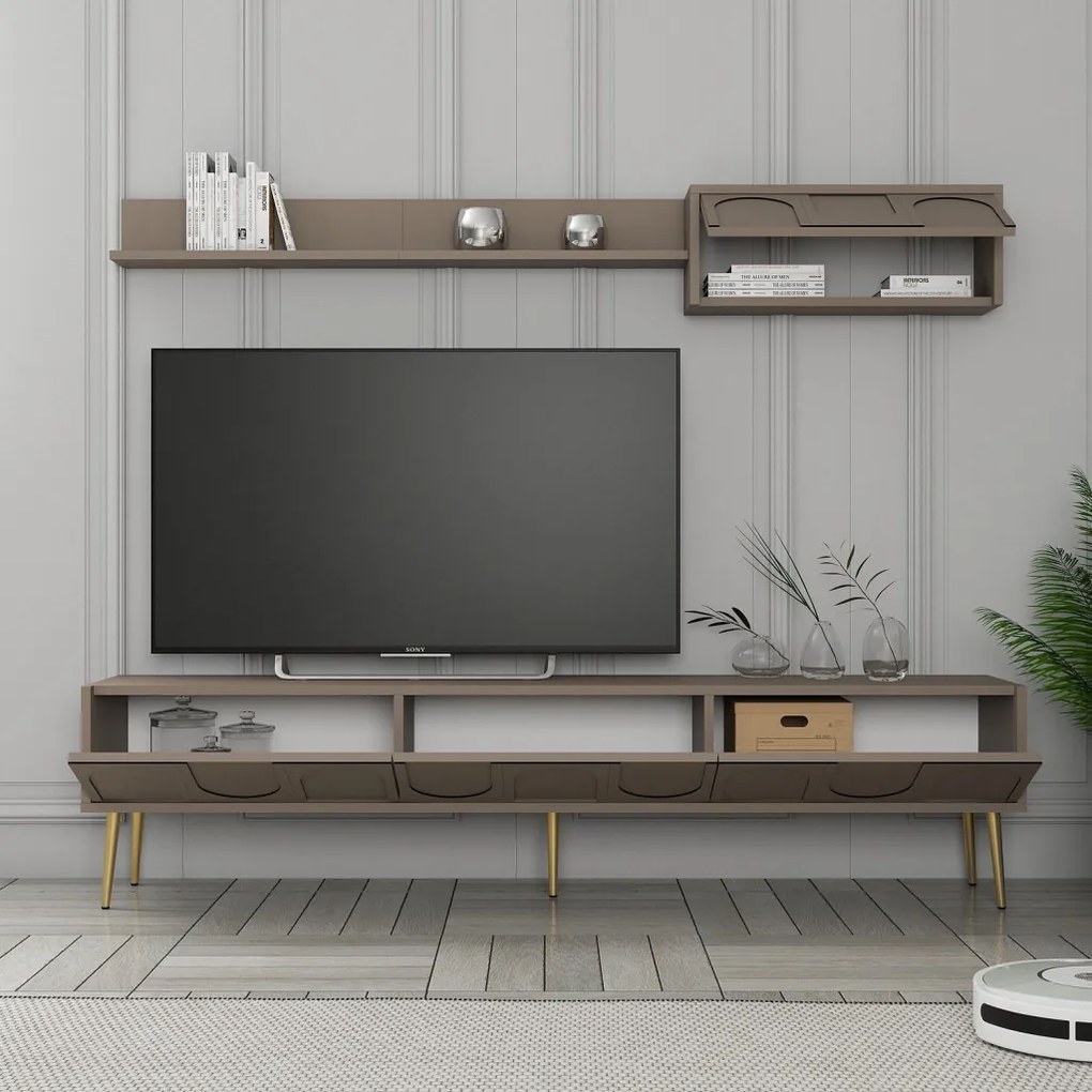 Lyon TV-állvány, arany, 180 cm – TR845HCT5582