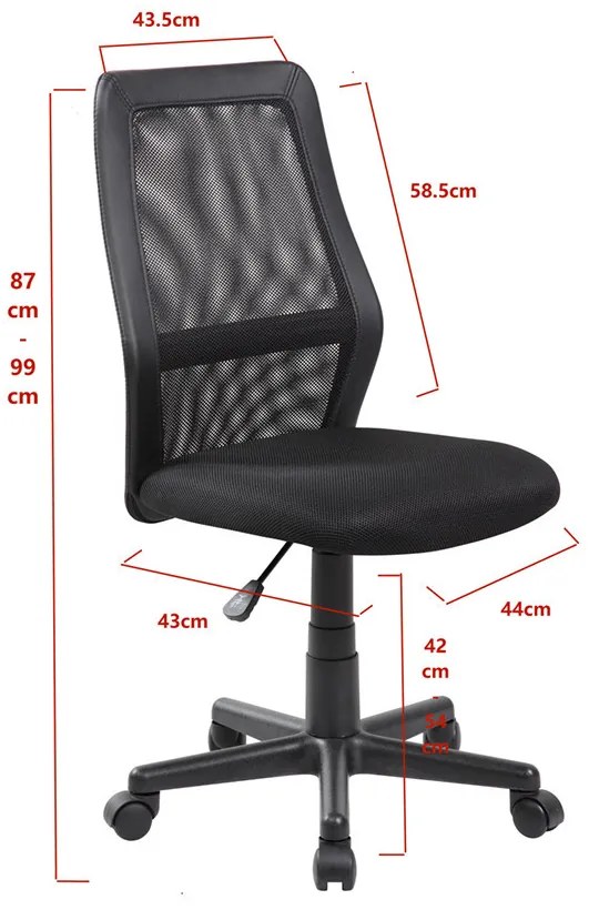 Tim irodai forgószék fekete