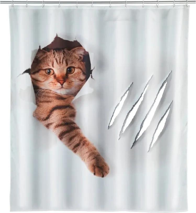 Cat zuhanyfüggöny, 180 x 200 cm - Wenko