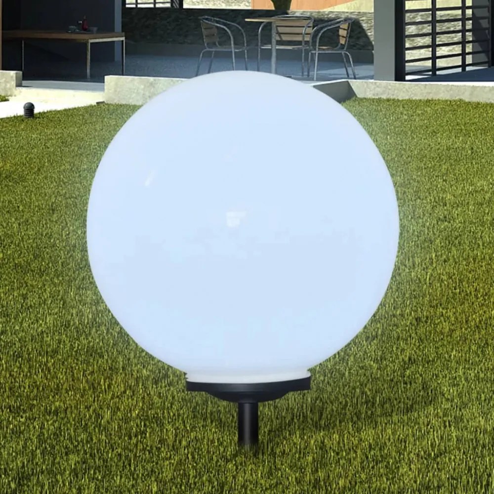 2 db kültéri gyalogjáró LED-lámpa cölöppel 50 cm