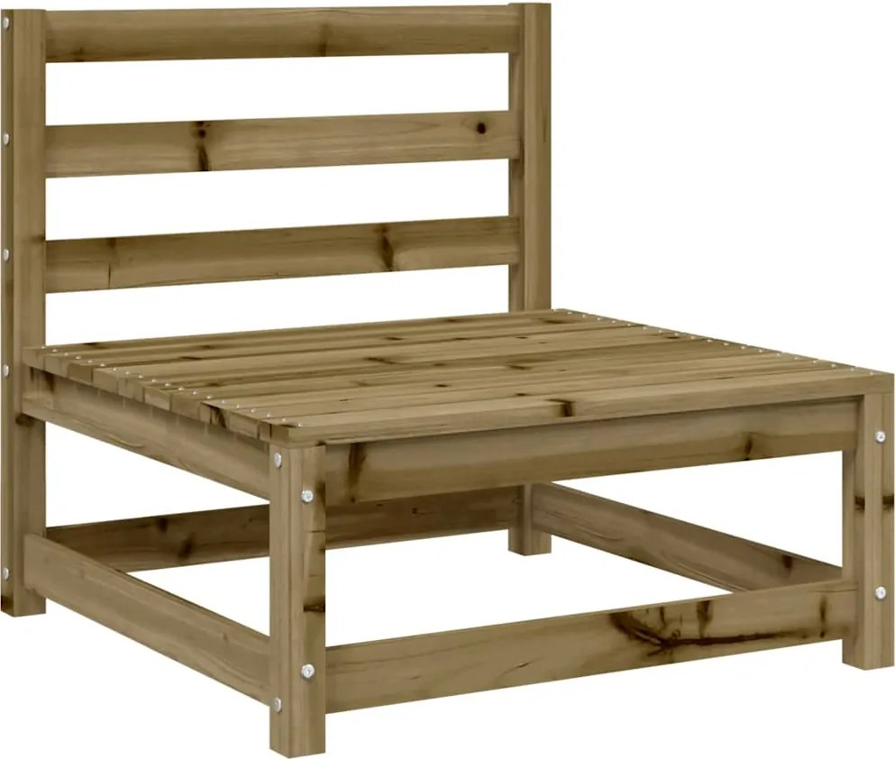 vidaXL impregnált fenyőfa karfa nélküli kerti kanapé 70 x 70 x 67 cm