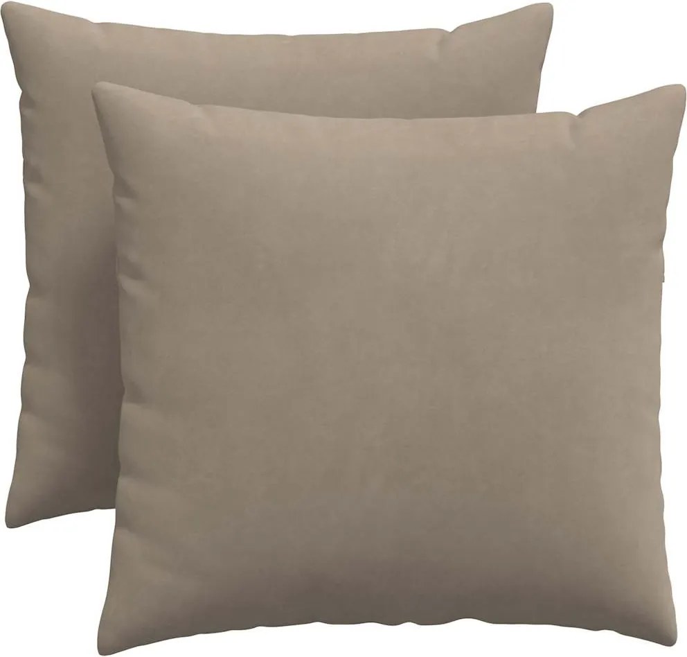 vidaXL Kanapé párnák 2 pcs Tópszínű 50 x 50 cm szövet