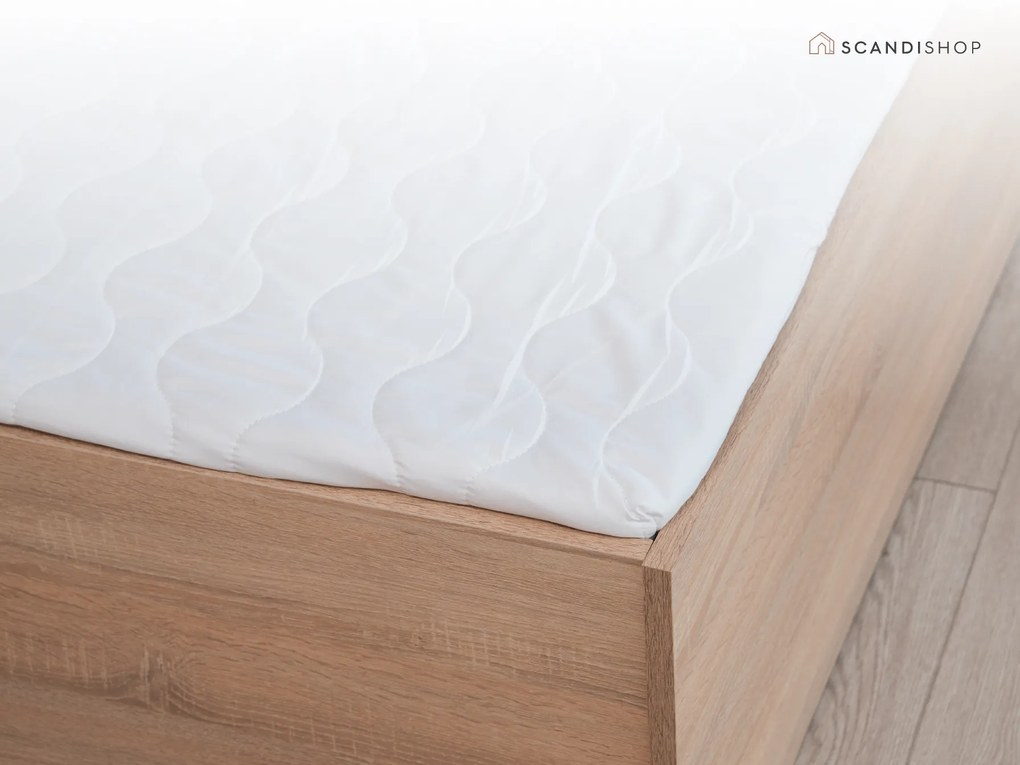 Hab matrac DELUXE  90 x 200 cm Matracvédő: Matracvédővel